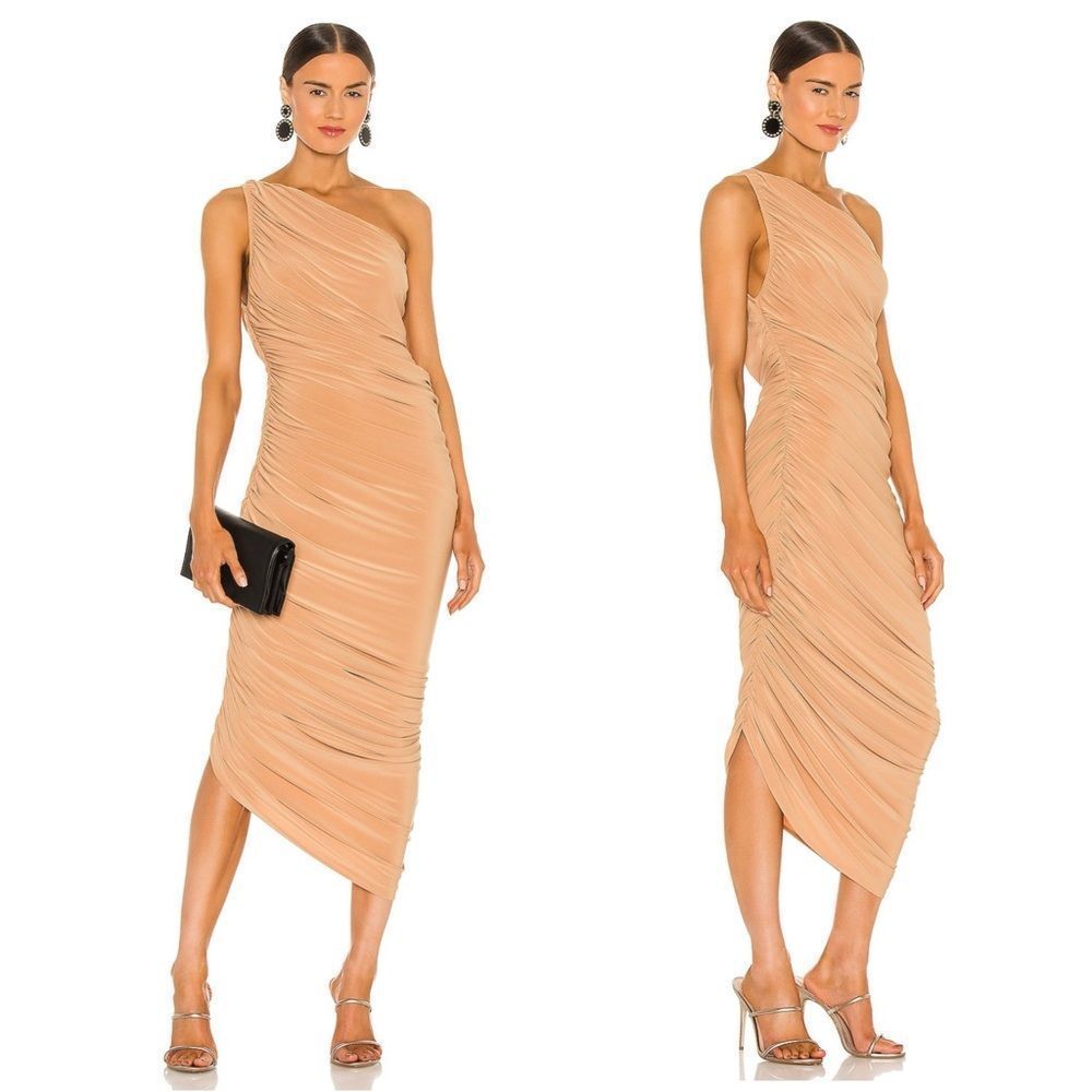 Nwt Norma Kamali Diana Gown In Nude